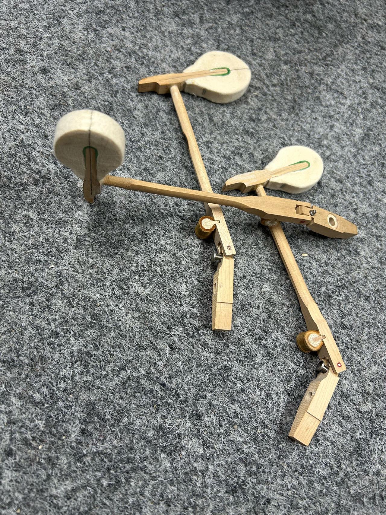 Hammerköpfe mit Stiel Blüthner - 1400