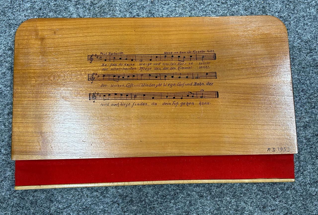 Notenpult eines Cembalo - 1409