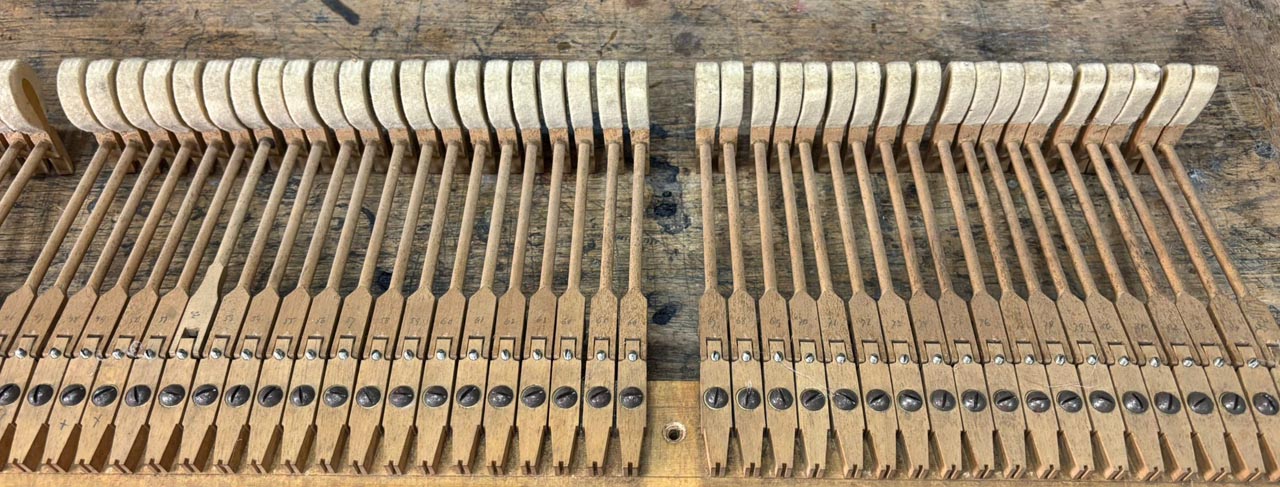 Hammerk&ouml;pfe und Stiele f&uuml;r Bechstein - 1441